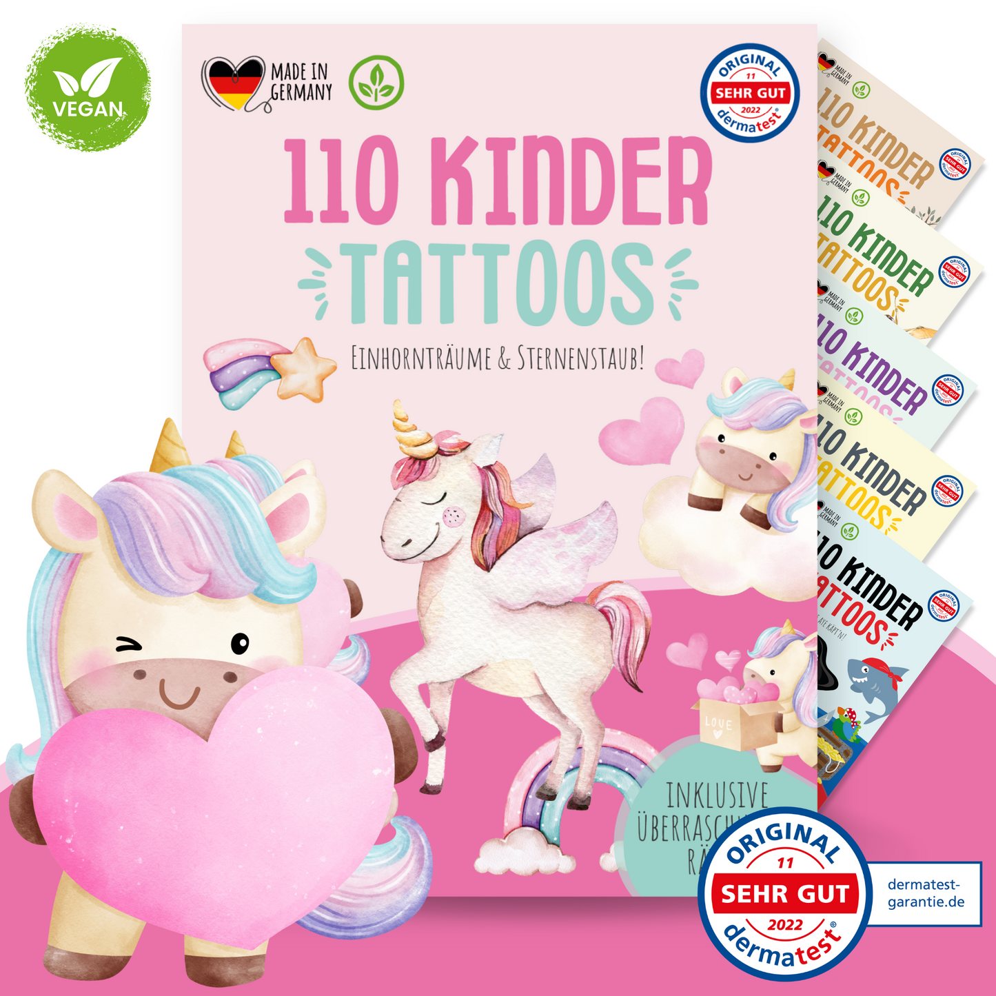 Hauttattoos_Kinder_Einhörner