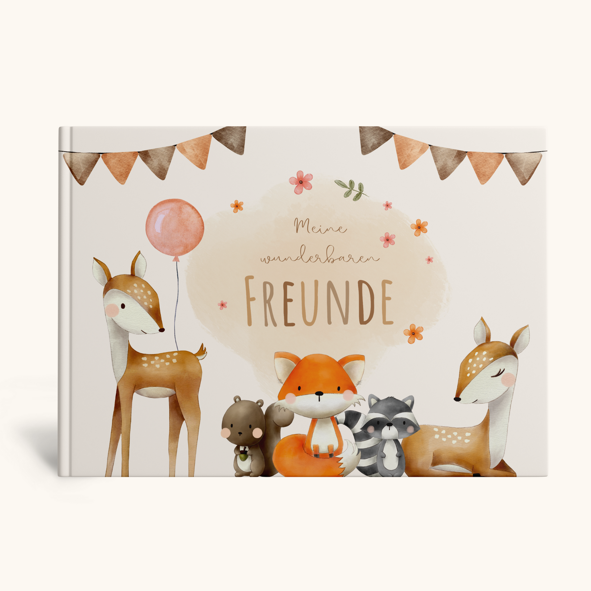 Freundebuch_Kinder_Kindergarten_Schule_Boho_süße_Tiere