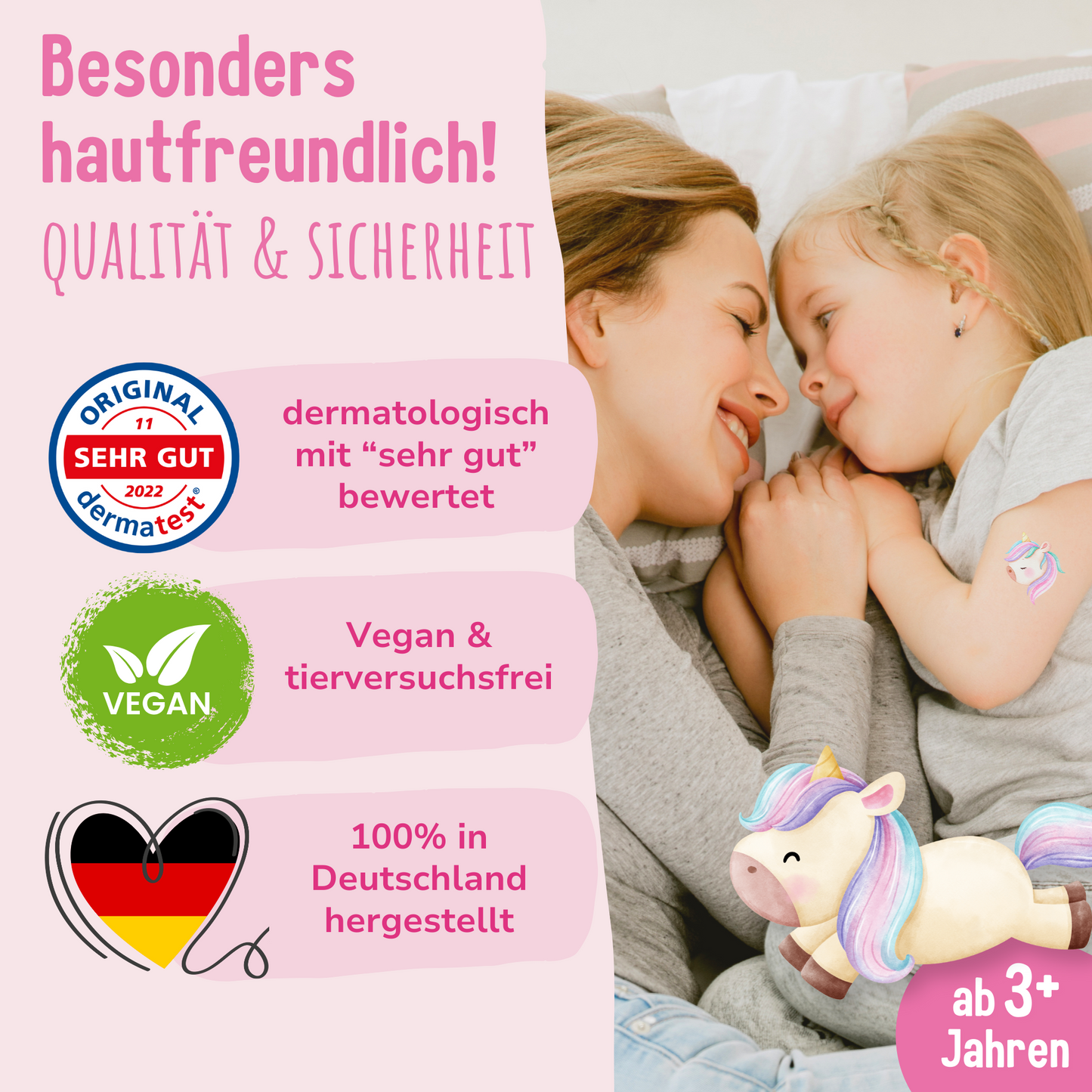 Hauttattoos_Kinder_Einhörner