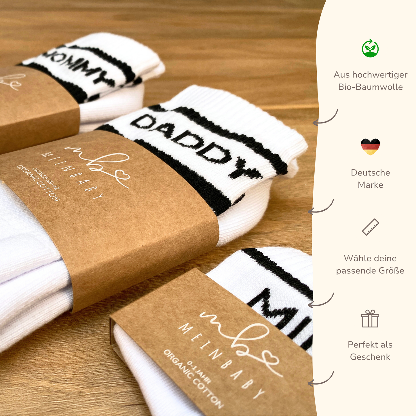 Tennissocken_Retro_schwarz_weiß_Mommy_Mini_Daddy_3er_set_Geschenk