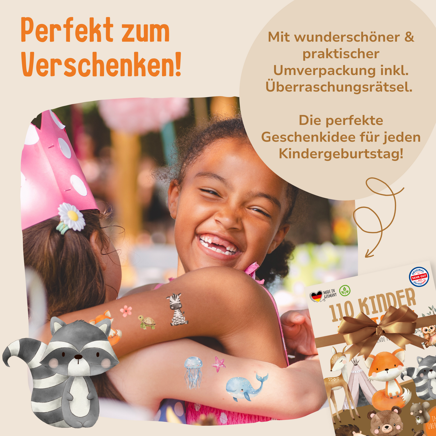 Hauttattoos_Kinder_Waldtiere