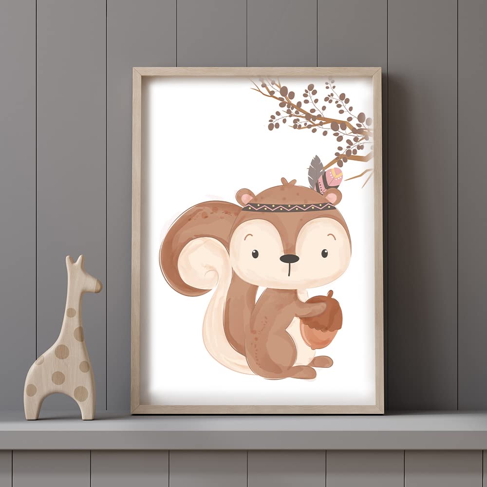 Kinderzimmerposter_boho_tiere_A4_3er_Set