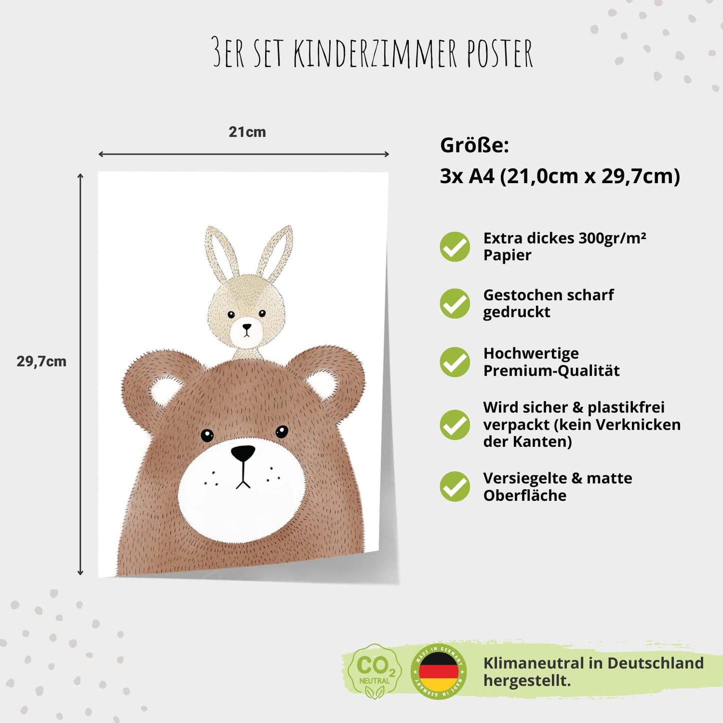 Kinderzimmerposter_vier_freunde_A4_4er_Set