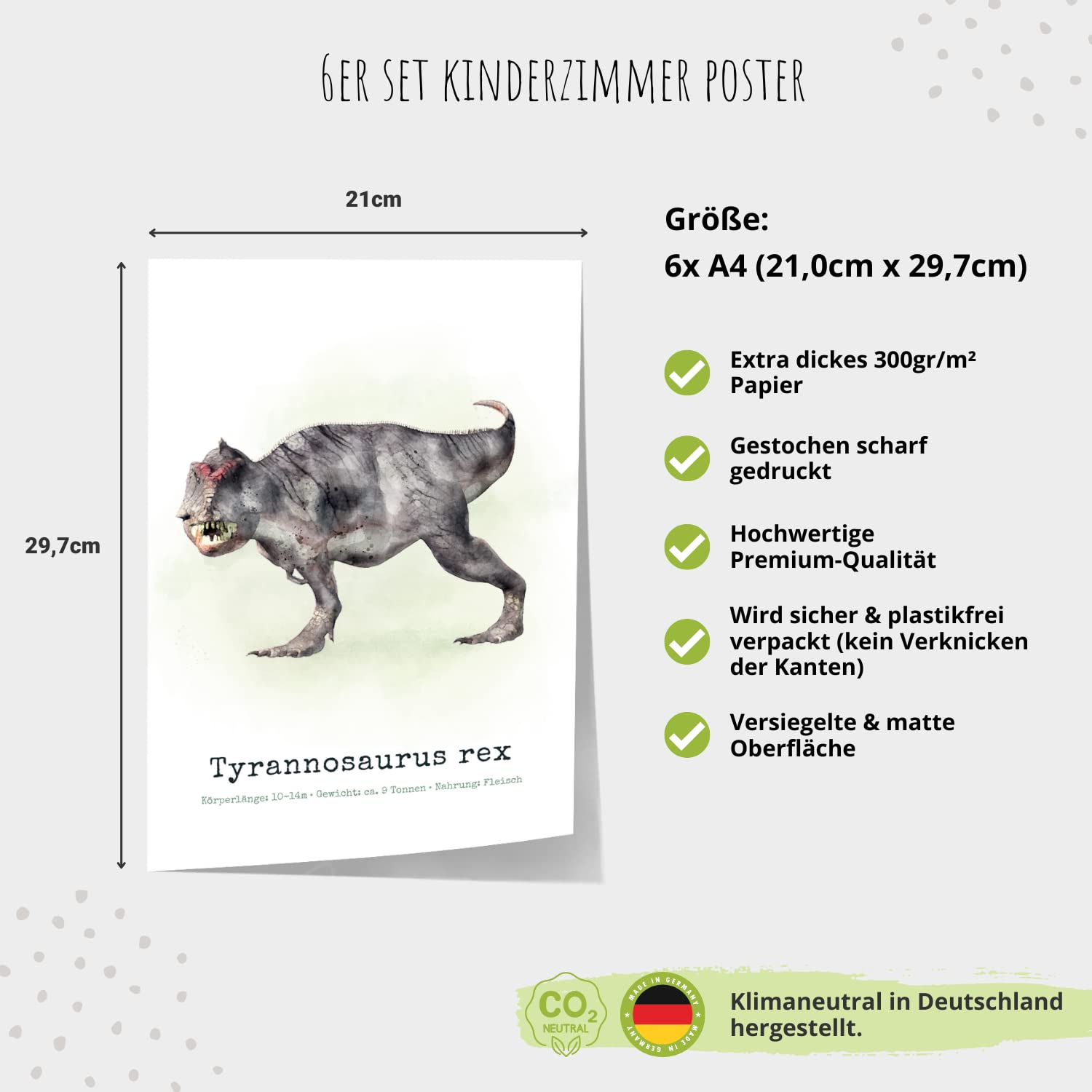 Kinderzimmerposter_Dinosaurier_6er_Set_doppelseitig