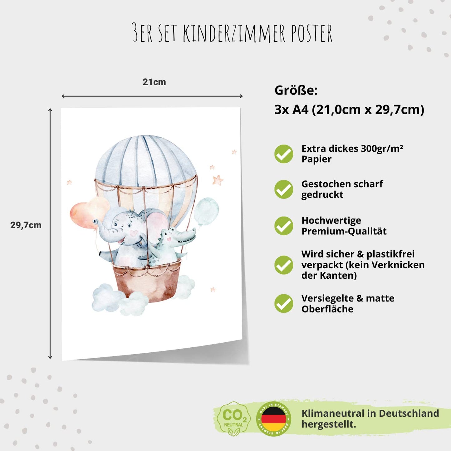 Kinderzimmerposter_Elefant_Kroko_blau