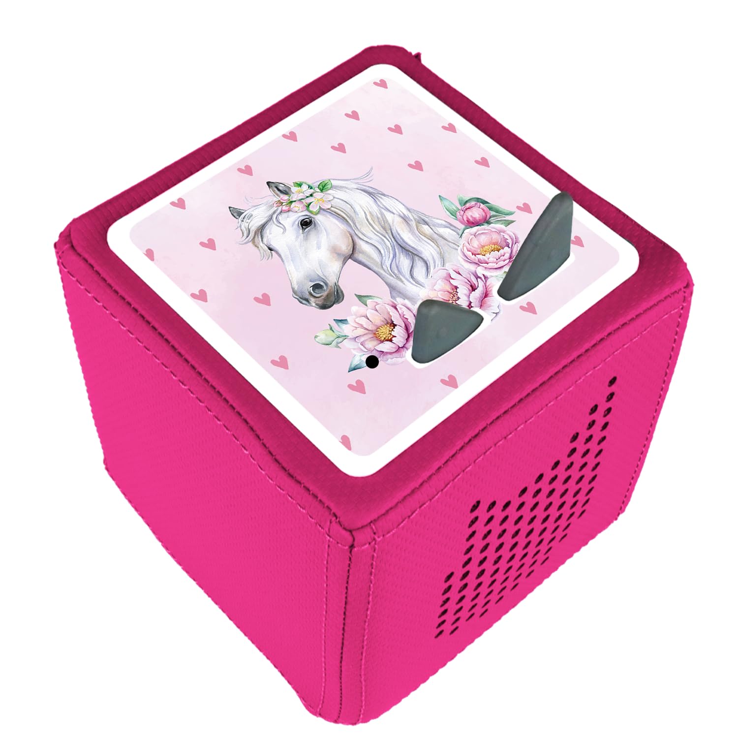 Toniebox_sticker_pferd_weiß_rosa