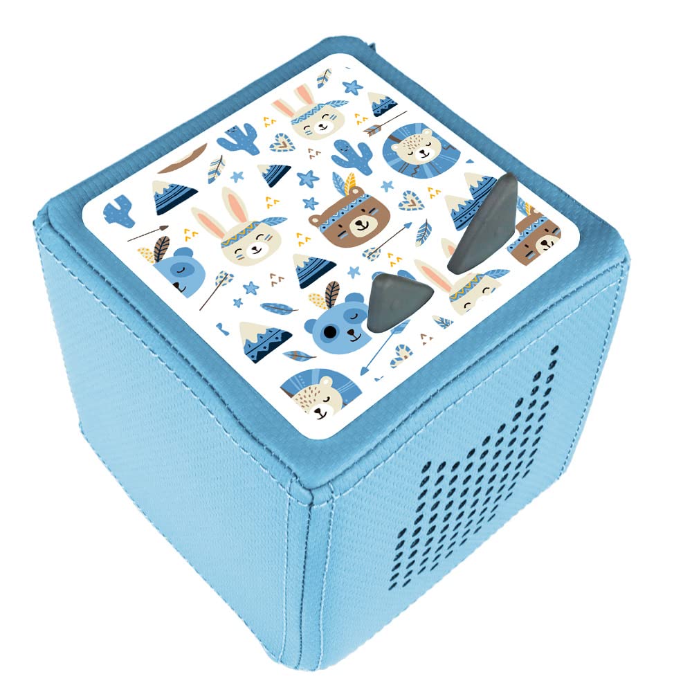 Toniebox_sticker_Blau_boho_tiere