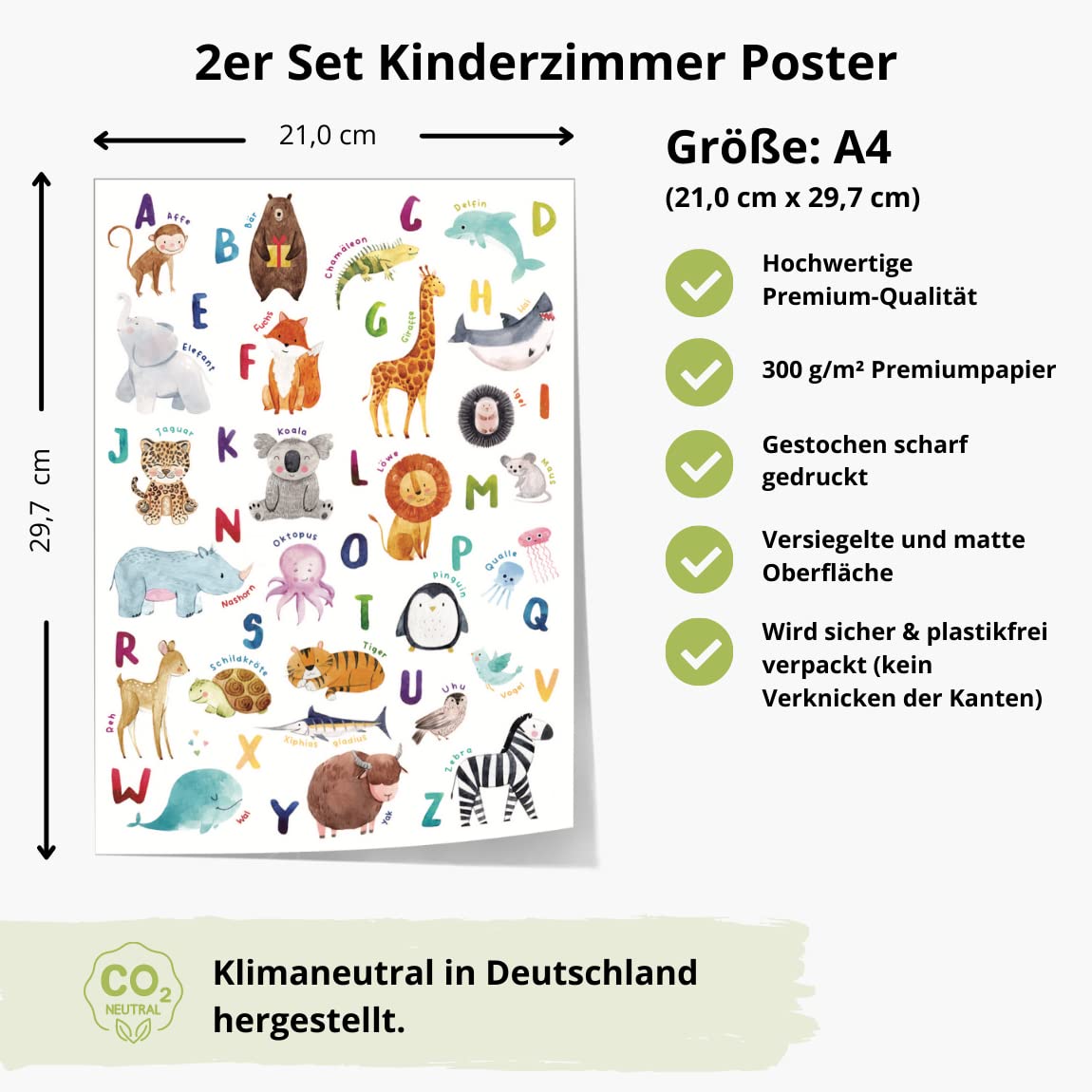 Kinderzimmerposter_Lernposter_Zahlen_ABC_bunt_A4_2er_Set