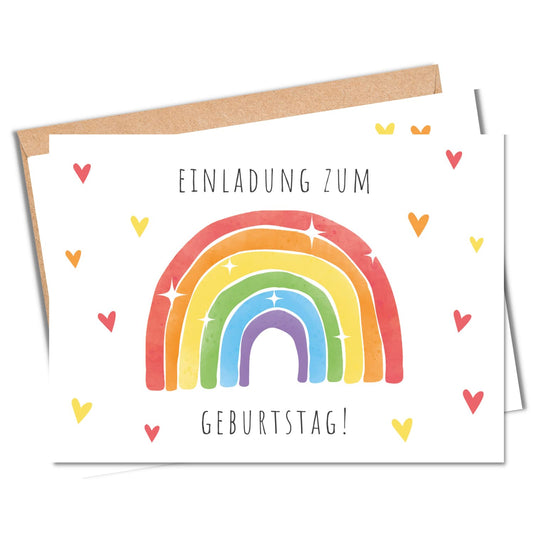 Einladungskarten_Kindergeburtstag_Regenbogen_bunt