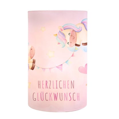 Windlichtbanderolen_Einhörner_pink