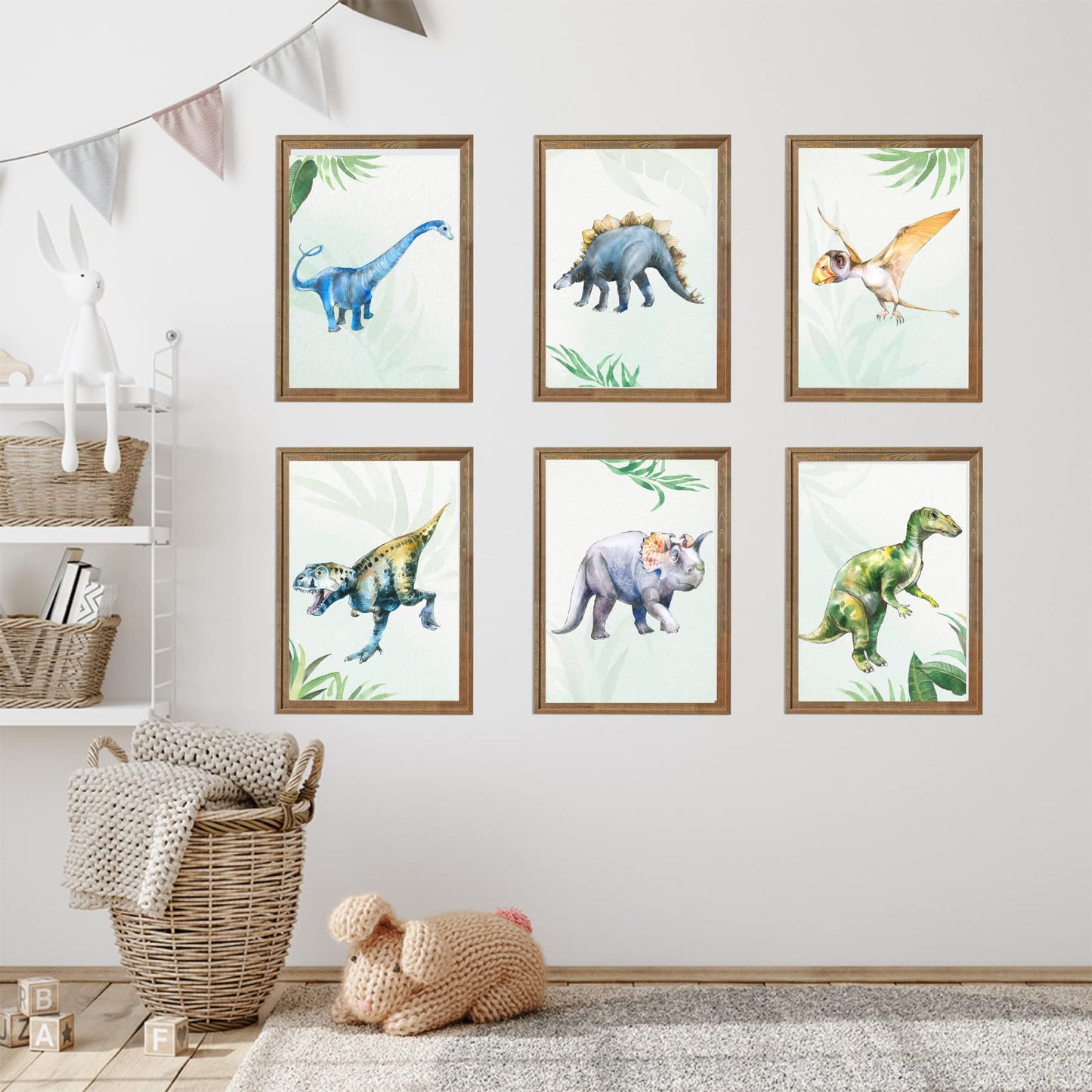 Kinderzimmerposter_Dinoposter_A4_6er_Set