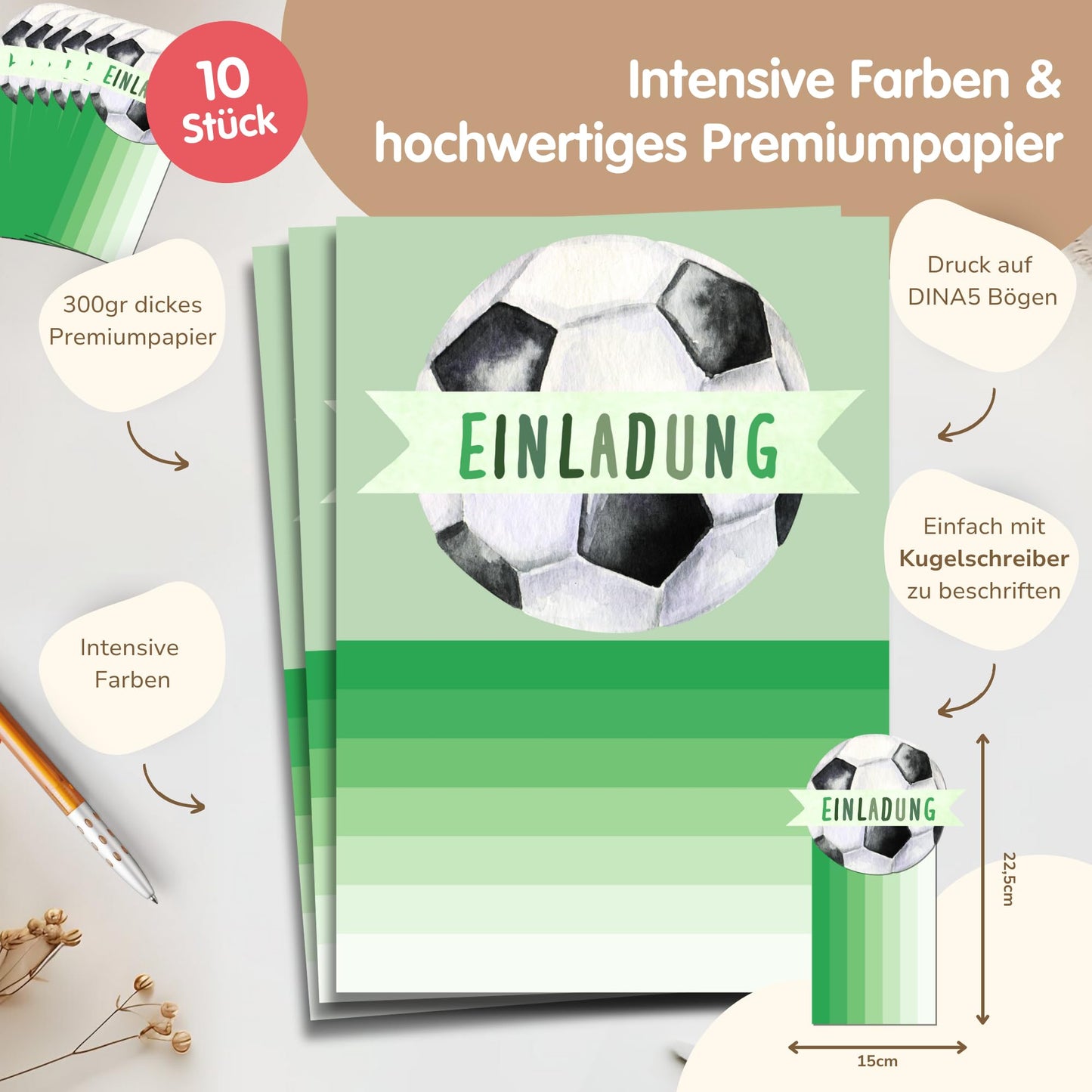 Einladungskarten_zum_basteln_grün_fußball