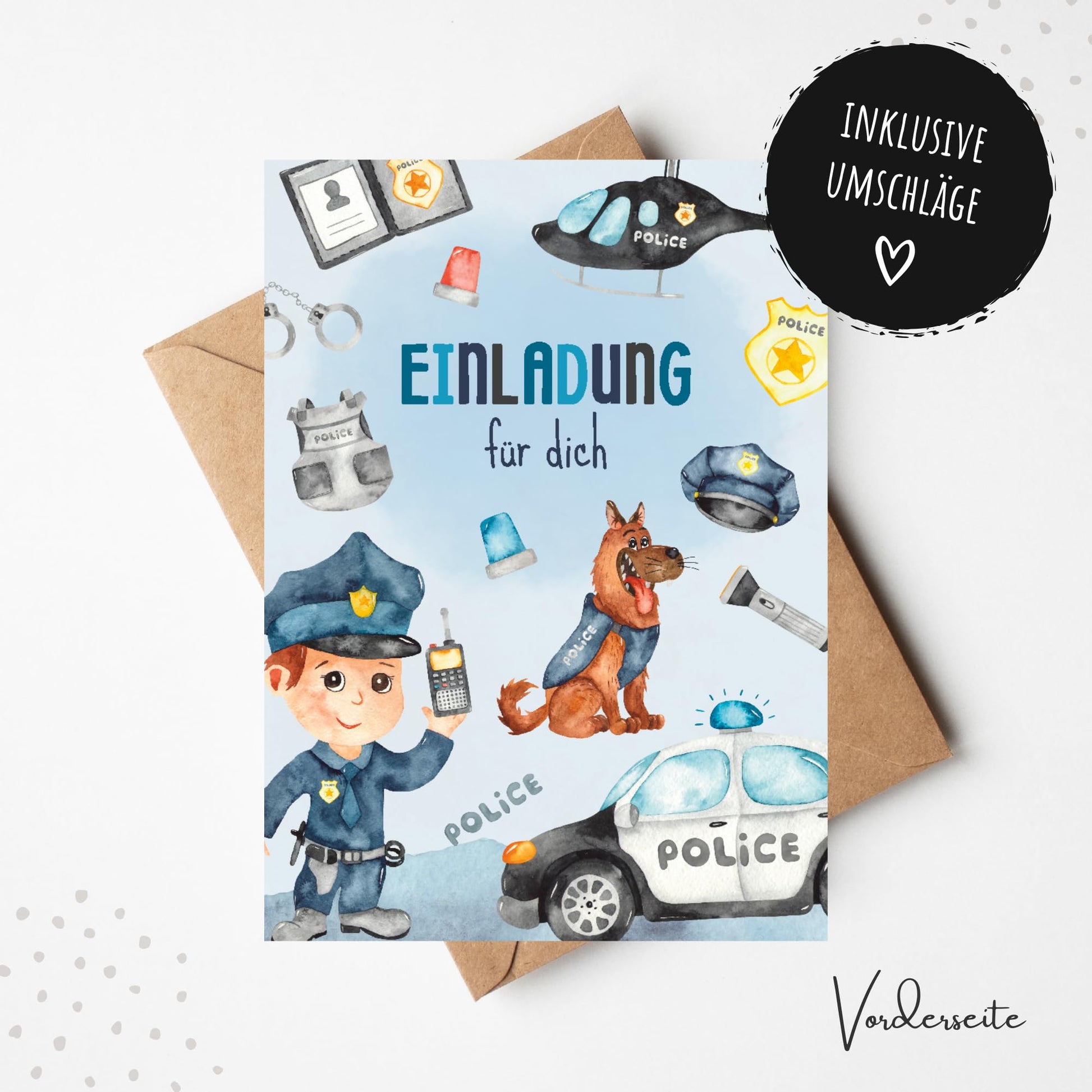 Einladungskarten_Kindergeburtstag_Polizisten_blau