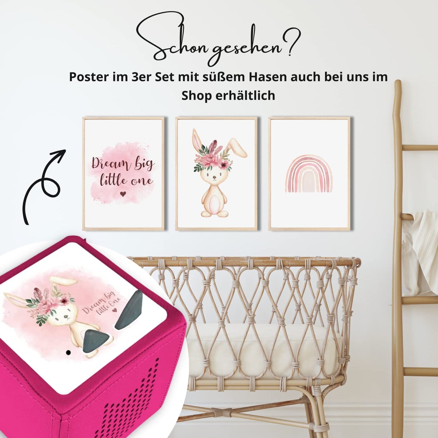 Toniebox_sticker_Hase_Spruch_rosa