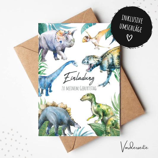 Einladungskarten_Kindergeburtstag_Dinosaurier