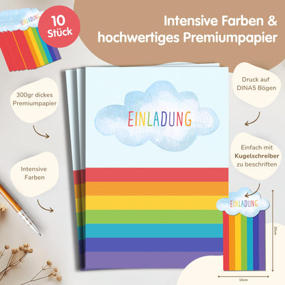 Einladungskarten_zum_basteln_Regenbogen_bunt_Wolke