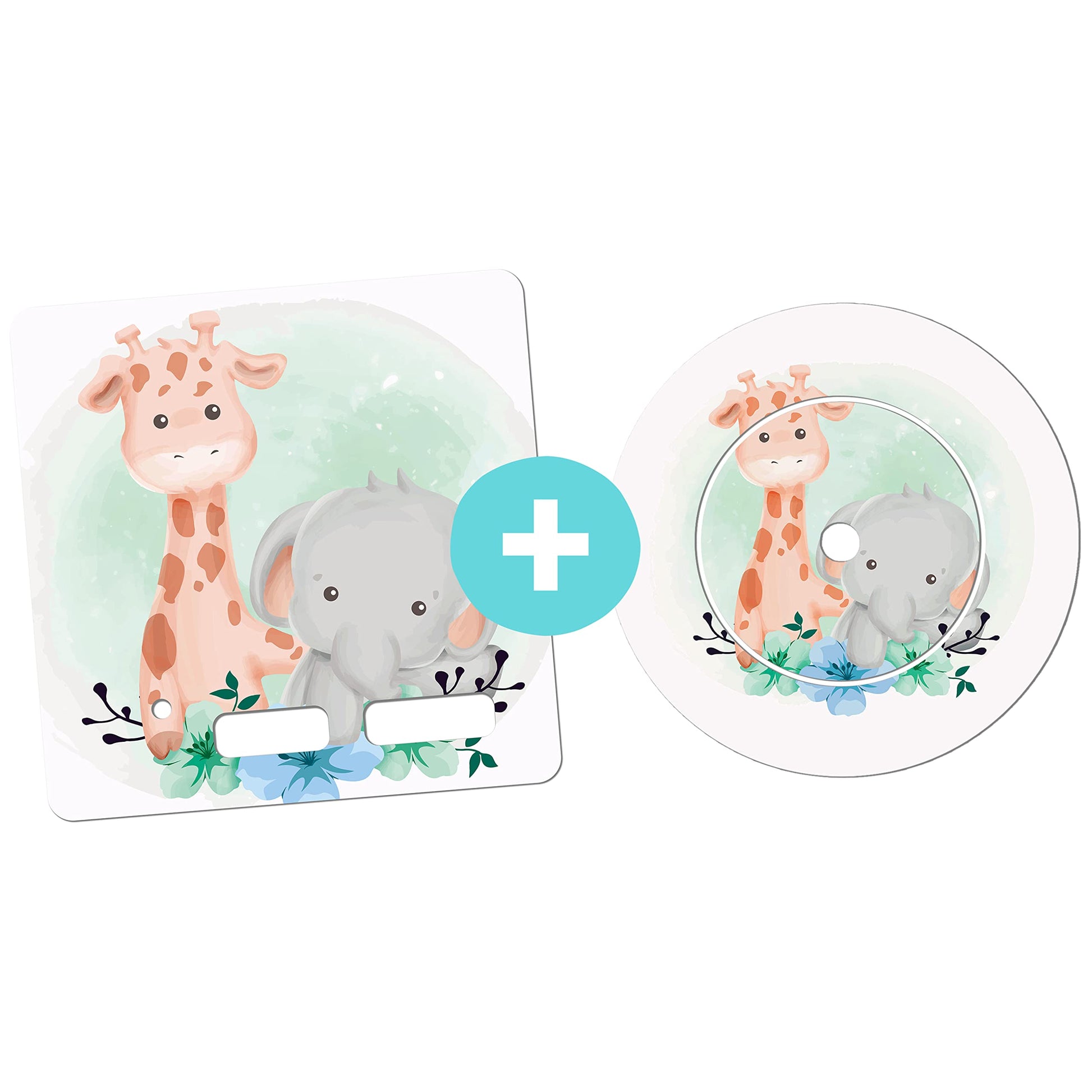 Toniebox_sticker_Ladestationsticker_Giraffe_Elefant