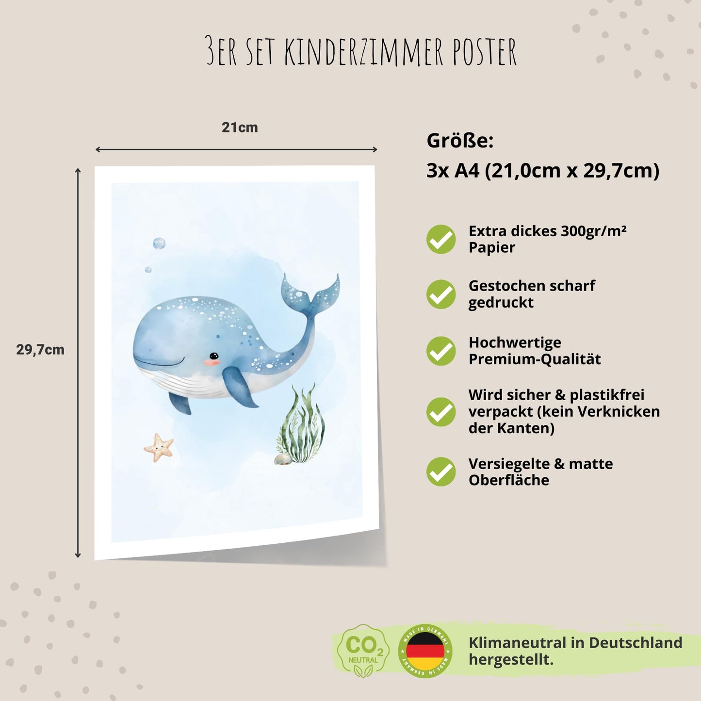 Kinderzimmerposter_Unterwasserwelt_A4_3er_Set