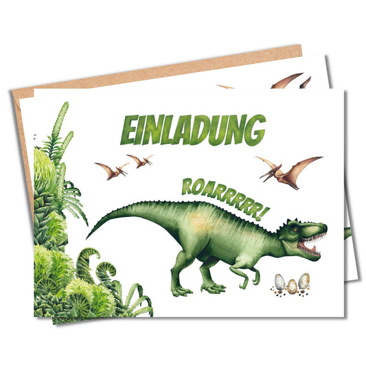 Einladungskarten_Kindergeburtstag_Dinosaurier