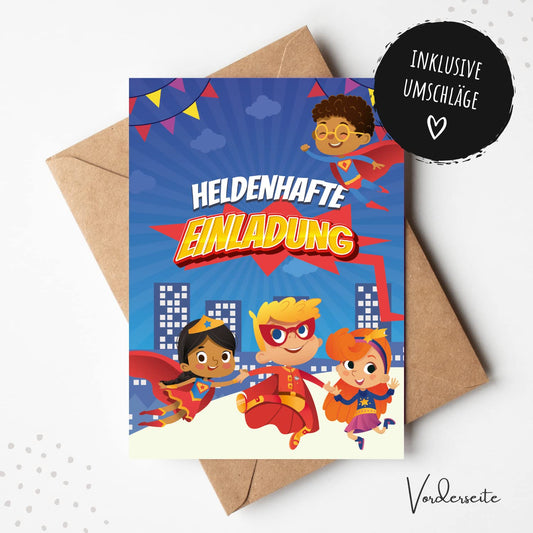 Einladungskarten_Kindergeburtstag_Superhelden