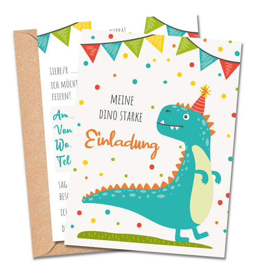 Einladungskarten_Kindergeburtstag_Dinosaurier