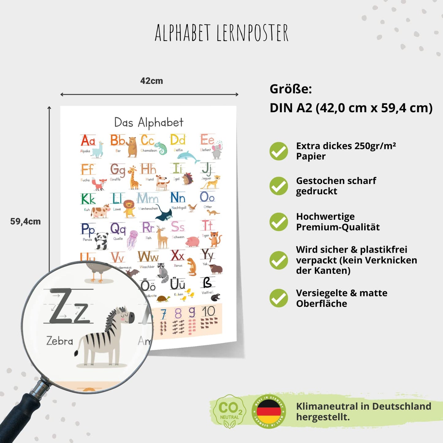 Kinderzimmerposter_Lernposter_ABC_bunt_Tiere_A2