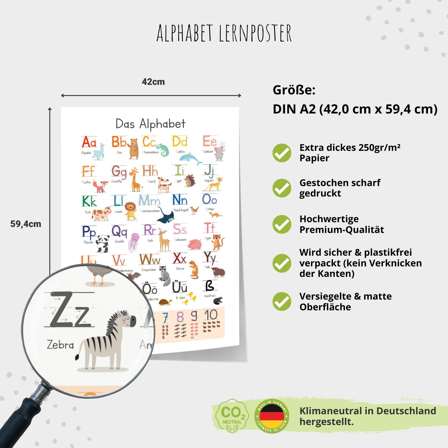 Kinderzimmerposter_Lernposter_ABC_bunt_Tiere_A2