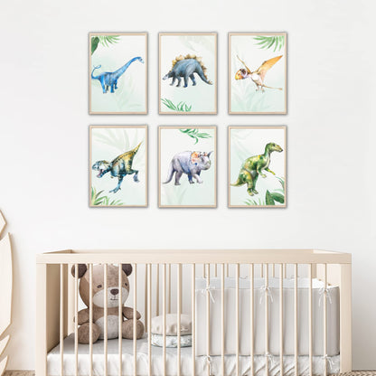 Kinderzimmerposter_Dinoposter_A4_6er_Set