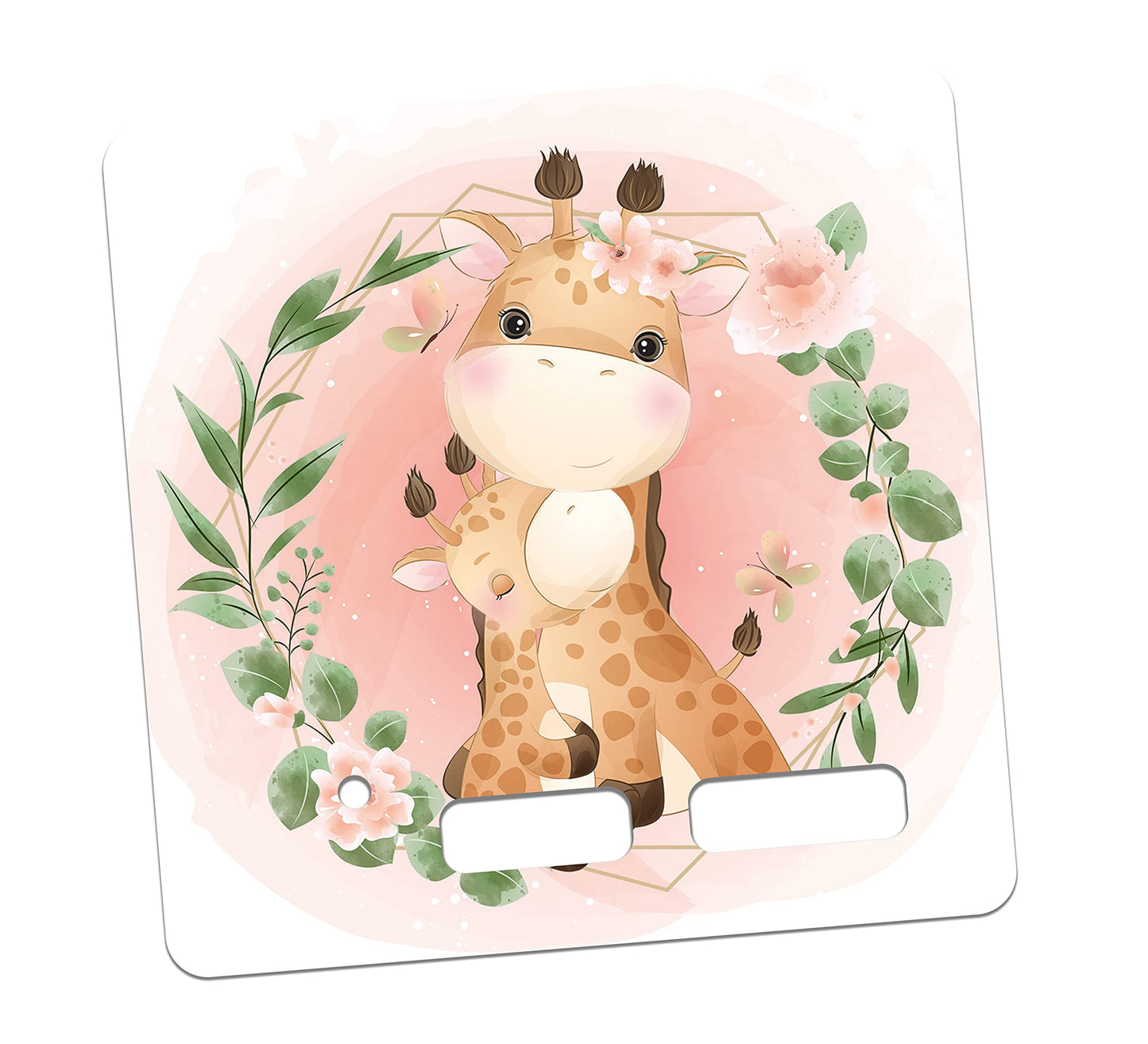 Toniebox_sticker_giraffe_Blumenkranz_rosa