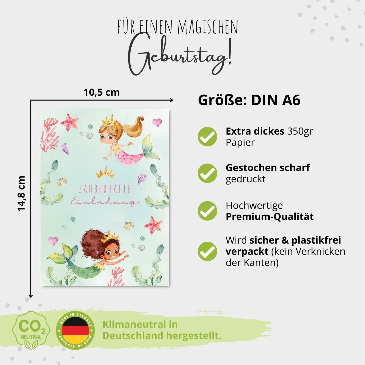 Einladungskarten_Kindergeburtstag_Meerjungfrauen_türkis