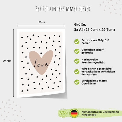 Kinderzimmerposter_Sonne_Regenbogen_beige_boho