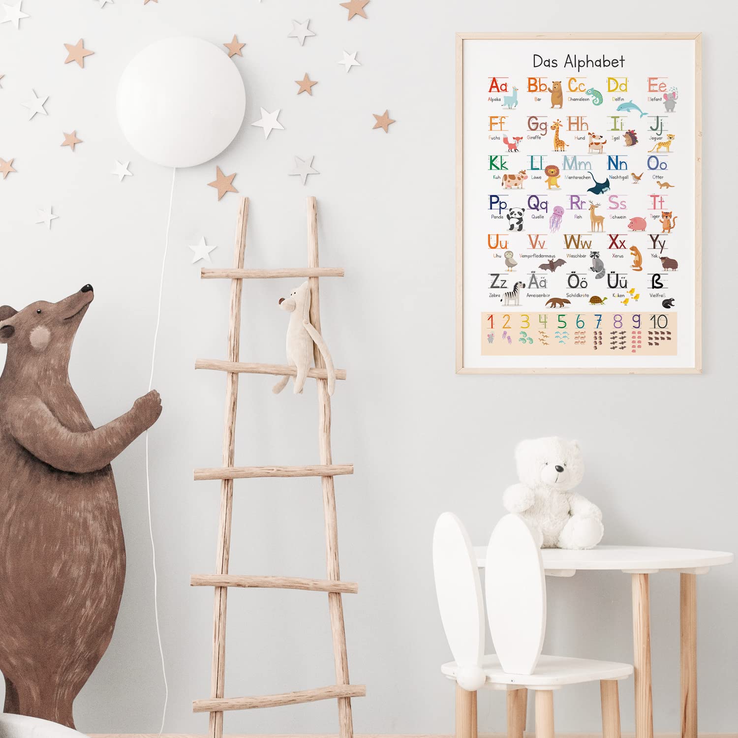 Kinderzimmerposter_Lernposter_ABC_bunt_Tiere_A2