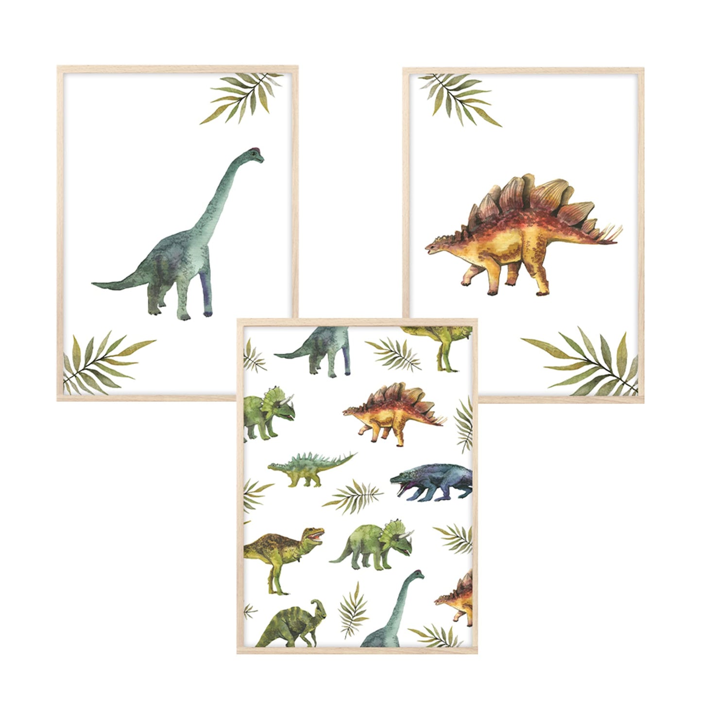 Kinderzimmerposter_Dinoposter_A4_3er_Set