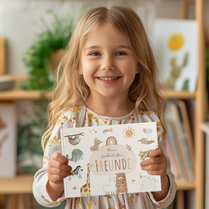 Freundebuch_Kinder_Kindergarten_Schule_Boho_beige