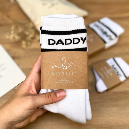 Tennissocken_Retro_schwarz_weiß_Mommy_Mini_Daddy_3er_set_Geschenk