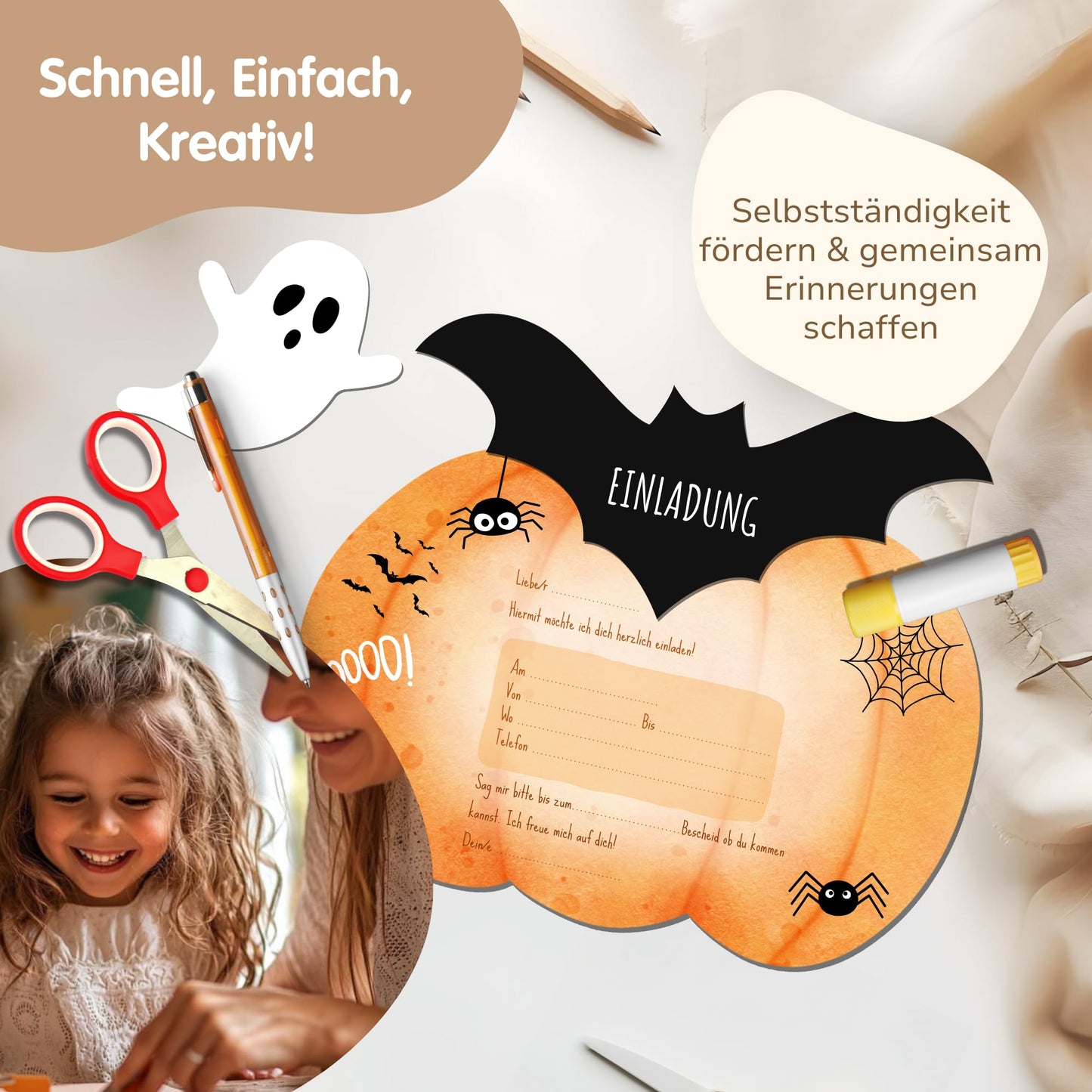 Einladungskarten_zum_basteln_halloween_kürbis_orange_geist