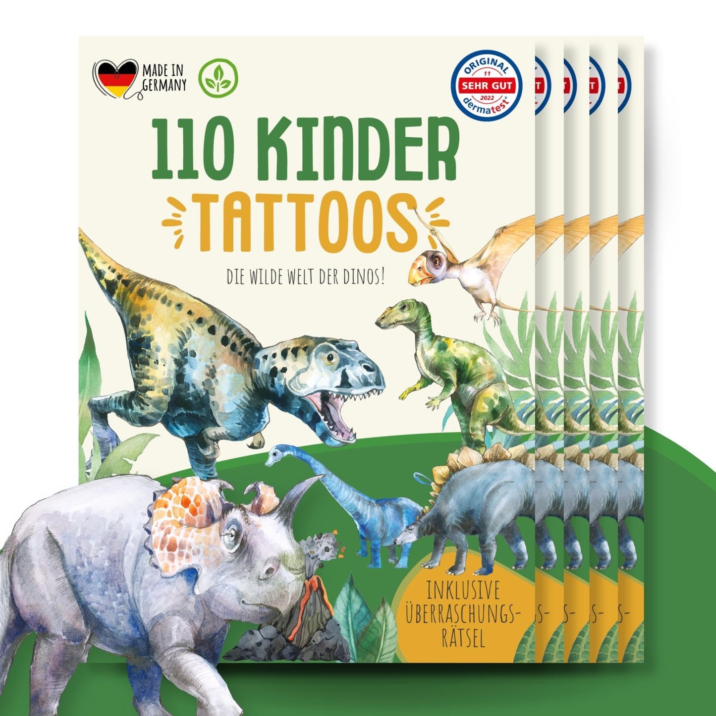 Hauttattoos_Kinder_Dinos_5er_Set