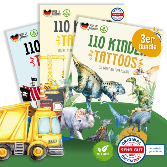 Hauttattoos_Kinder_Dinos_Bagger_Piraten