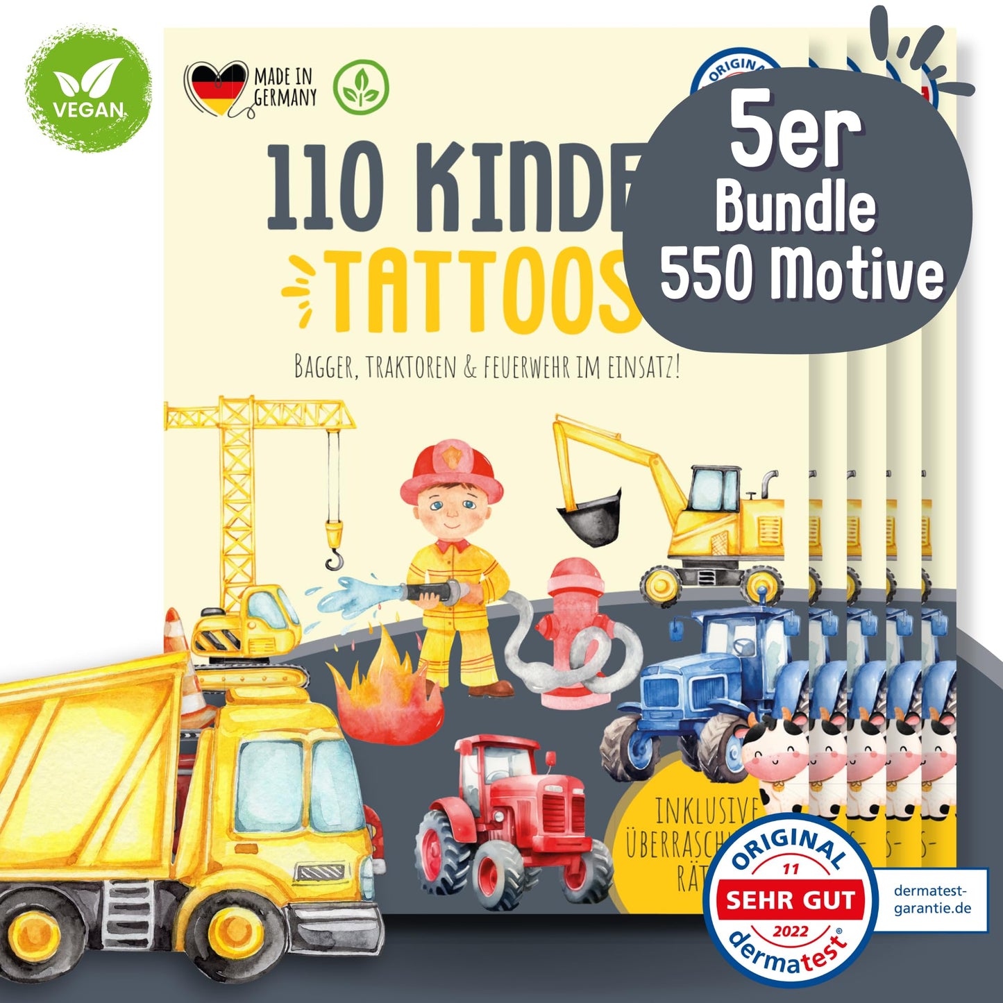 Hauttattoos_Kinder_Bagger_5er_Set