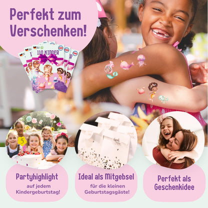 Hauttattoos_Kinder_Meerjungfrauen_5er_Set