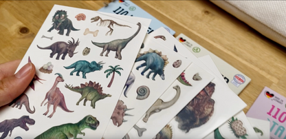 330 hautfreundliche Kinder Tattoos | 3er Set - Dinos, Piraten & Fahrzeuge