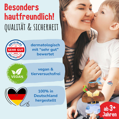 Hauttattoos_Kinder_Piraten_5er_Set