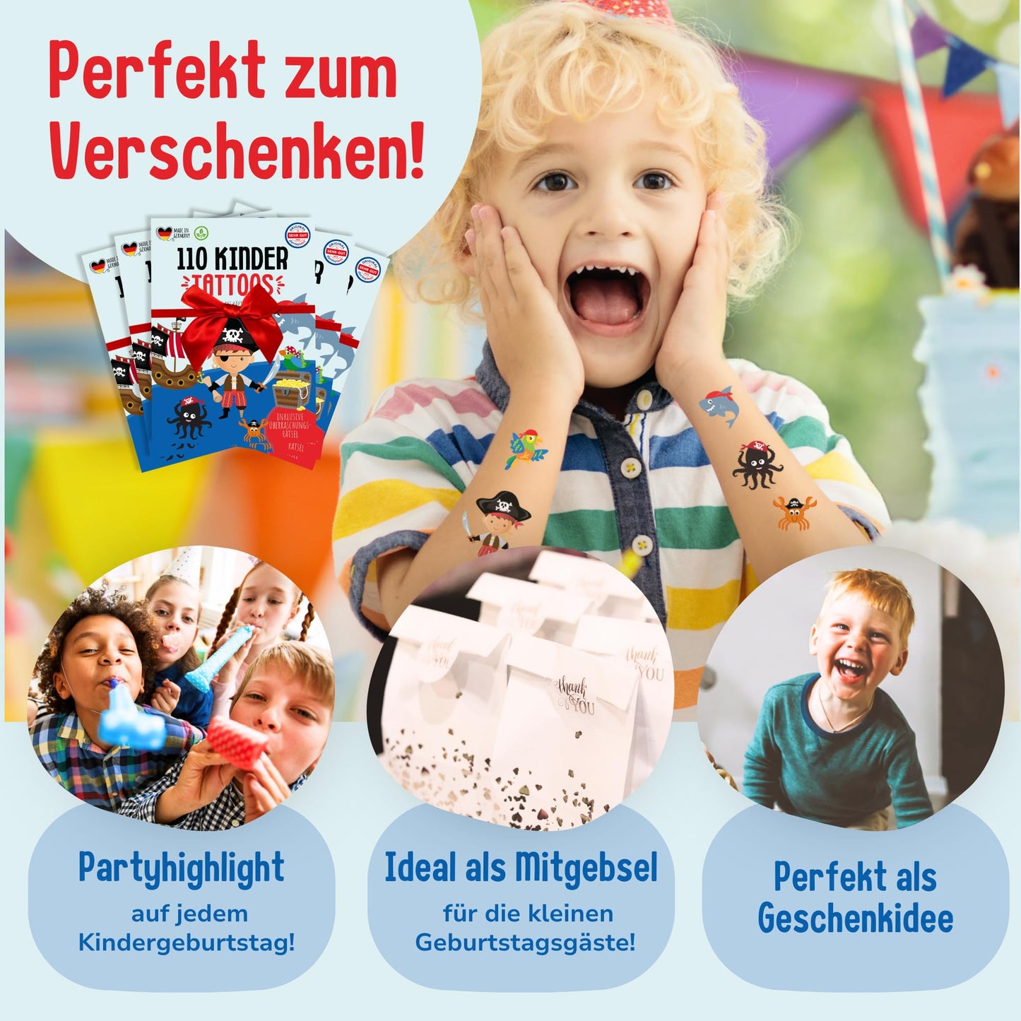 Hauttattoos_Kinder_Piraten_5er_Set